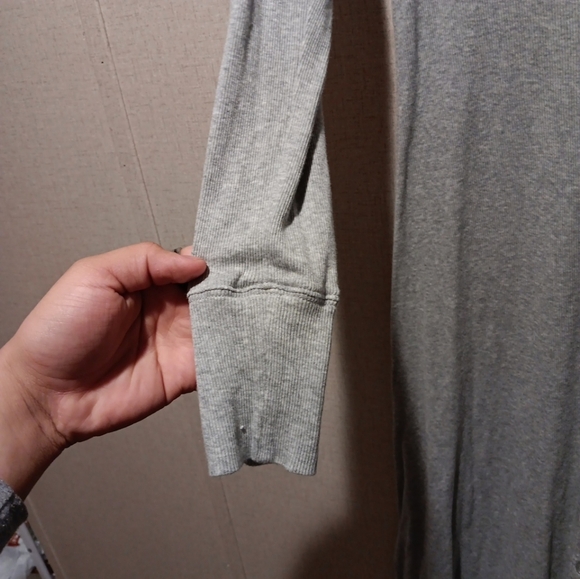 J Crew Gray Button Front Knit Midi Dress size M excellent condition - Picture 5 of 6